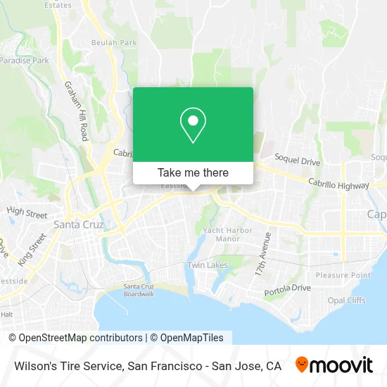 Wilson's Tire Service map
