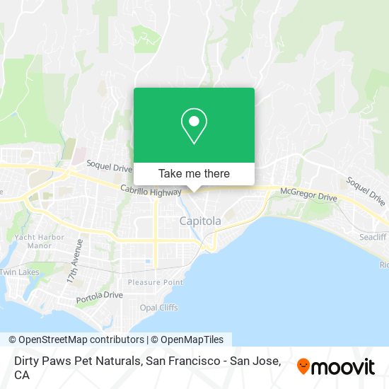 Mapa de Dirty Paws Pet Naturals