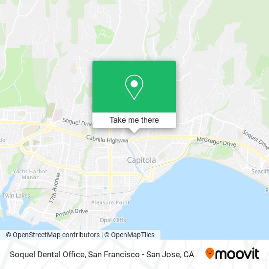 Mapa de Soquel Dental Office