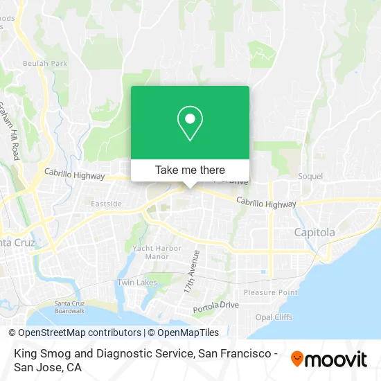 King Smog and Diagnostic Service map