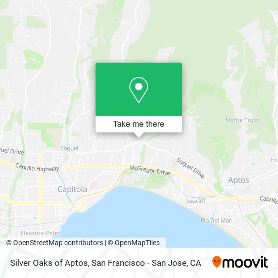 Silver Oaks of Aptos map