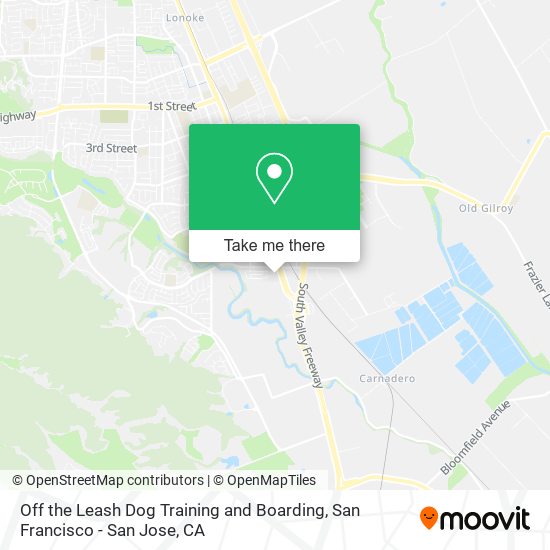 Mapa de Off the Leash Dog Training and Boarding