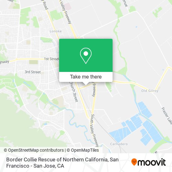 Mapa de Border Collie Rescue of Northern California