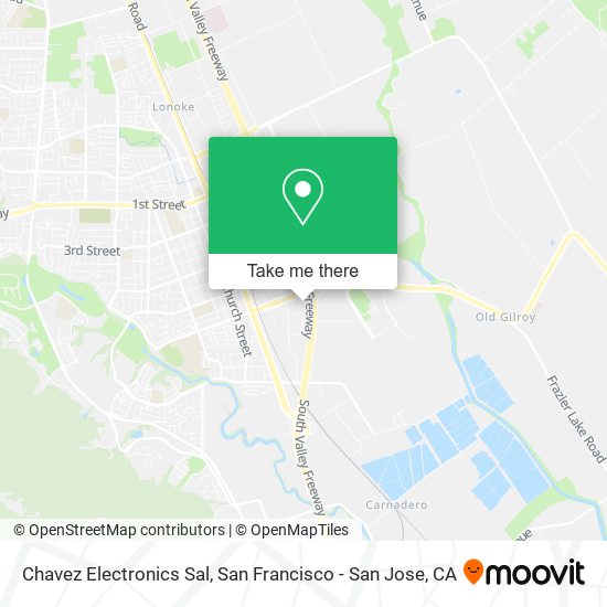 Chavez Electronics Sal map