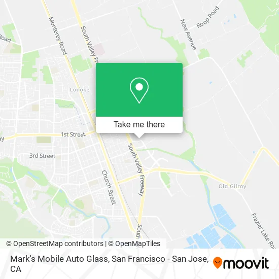 Mark's Mobile Auto Glass map