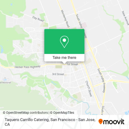 Taquero Carrillo Catering map