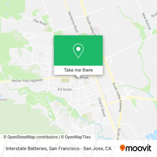 Interstate Batteries map