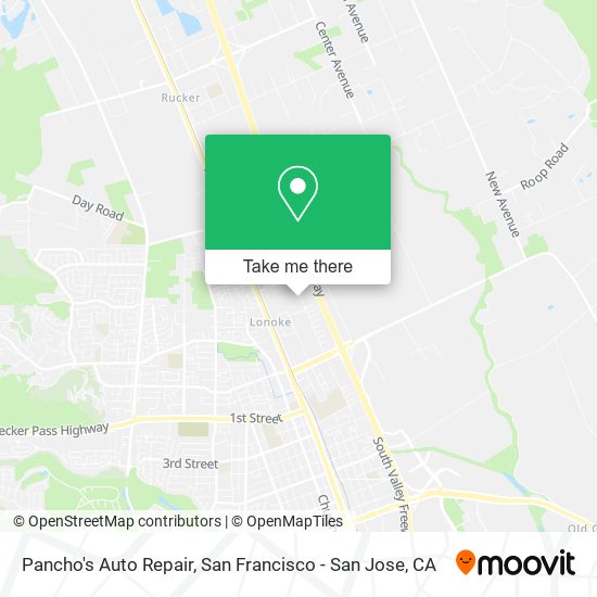 Mapa de Pancho's Auto Repair