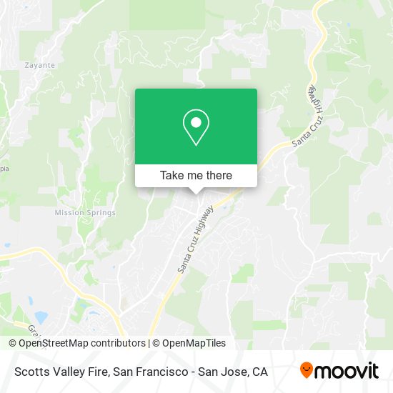 Mapa de Scotts Valley Fire
