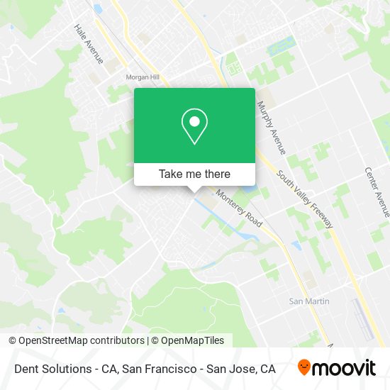 Mapa de Dent Solutions - CA