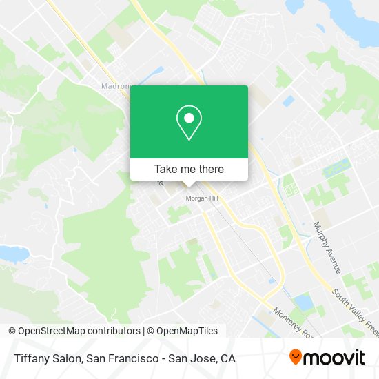 Tiffany Salon map