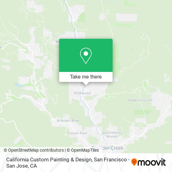California Custom Painting & Design map