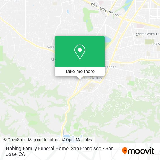 Habing Family Funeral Home map