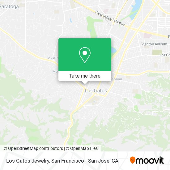 Los Gatos Jewelry map