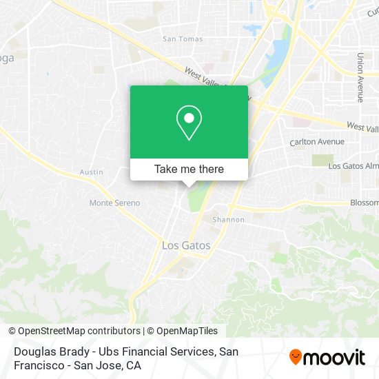 Mapa de Douglas Brady - Ubs Financial Services