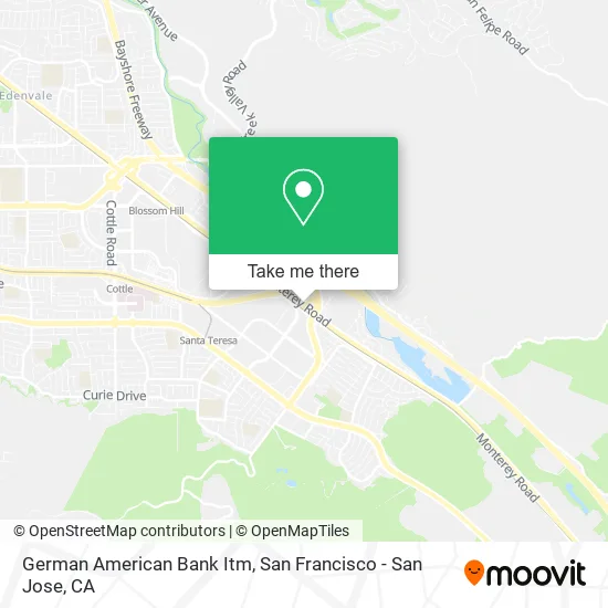 Mapa de German American Bank Itm