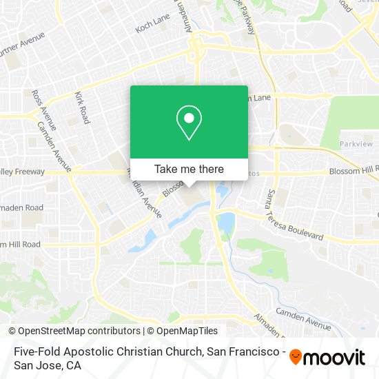 Five-Fold Apostolic Christian Church map
