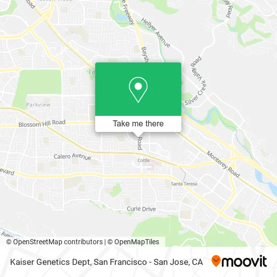 Kaiser Genetics Dept map