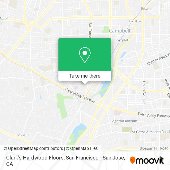 Clark's Hardwood Floors map