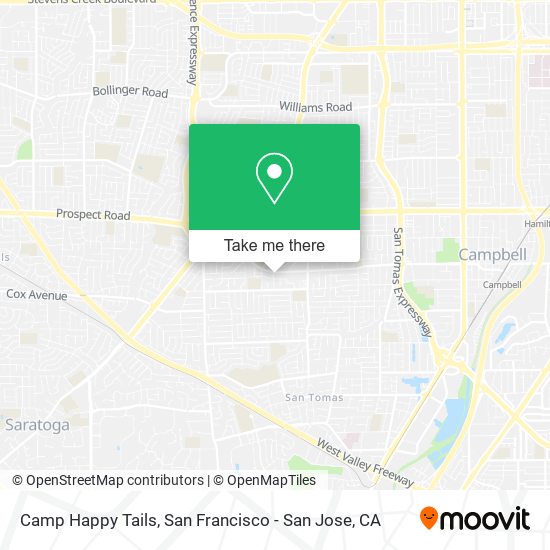 Camp Happy Tails map