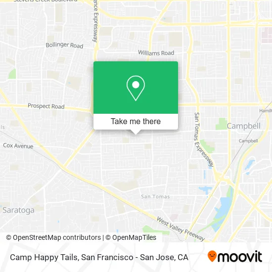 Mapa de Camp Happy Tails