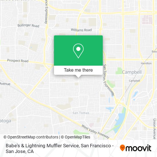 Babe's & Lightning Muffler Service map
