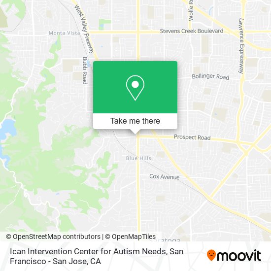 Ican Intervention Center for Autism Needs map