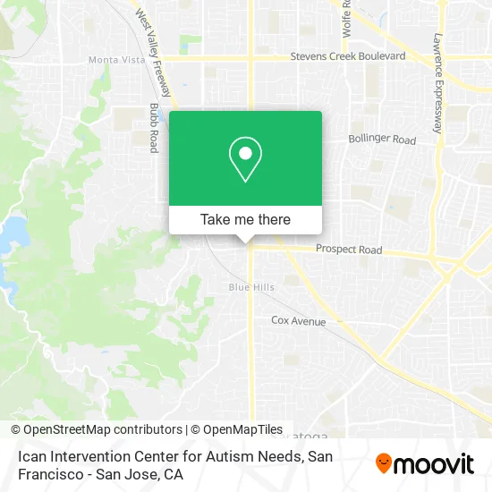 Ican Intervention Center for Autism Needs map