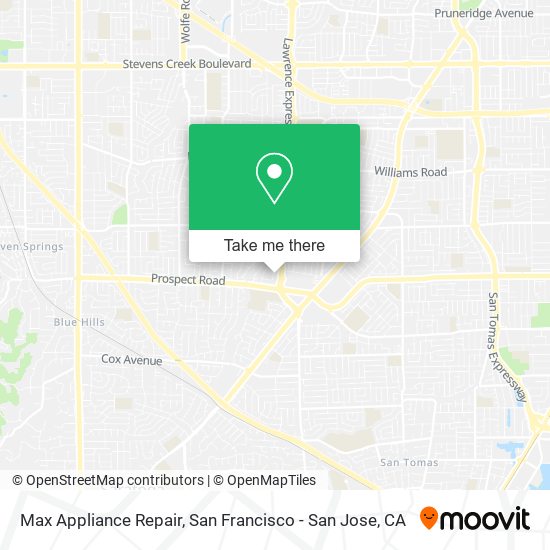 Max Appliance Repair map