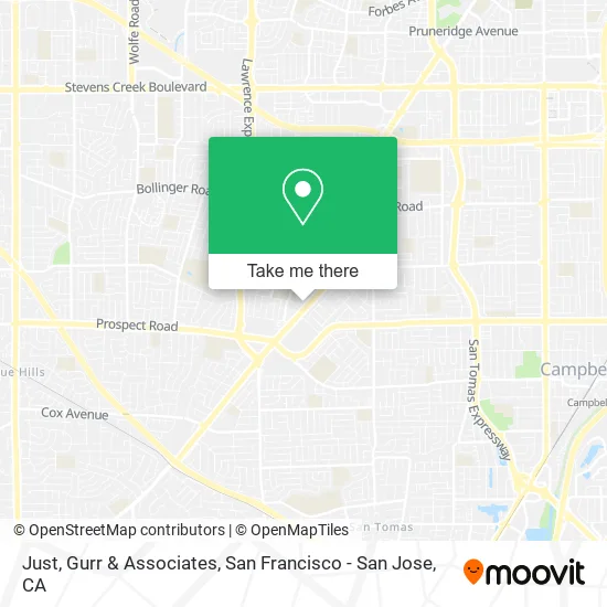 Mapa de Just, Gurr & Associates