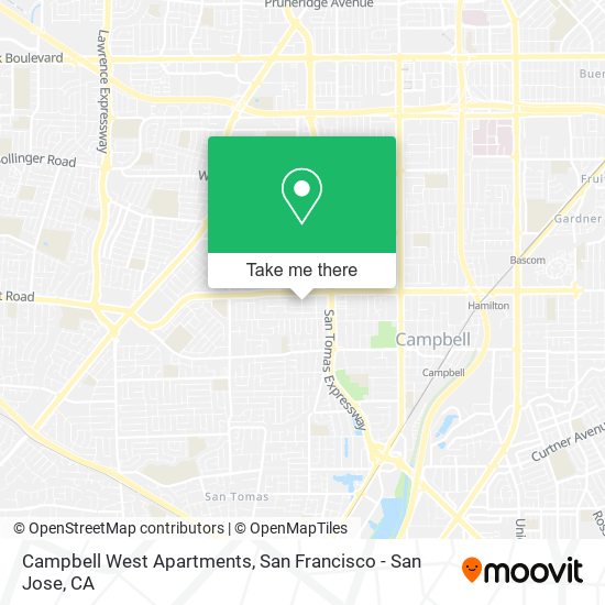 Campbell West Apartments map