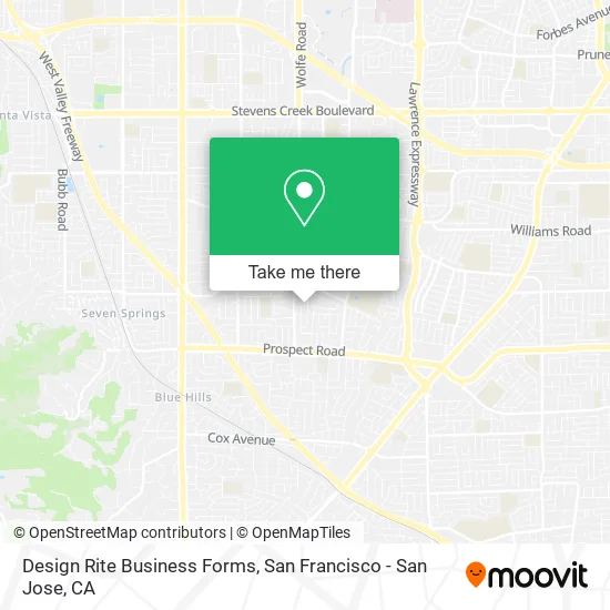 Design Rite Business Forms map