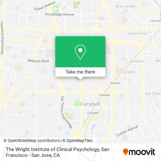 The Wright Institute of Clinical Psychology map