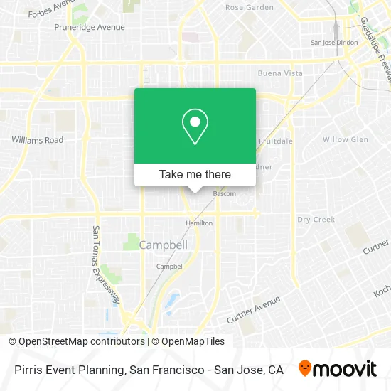 Pirris Event Planning map