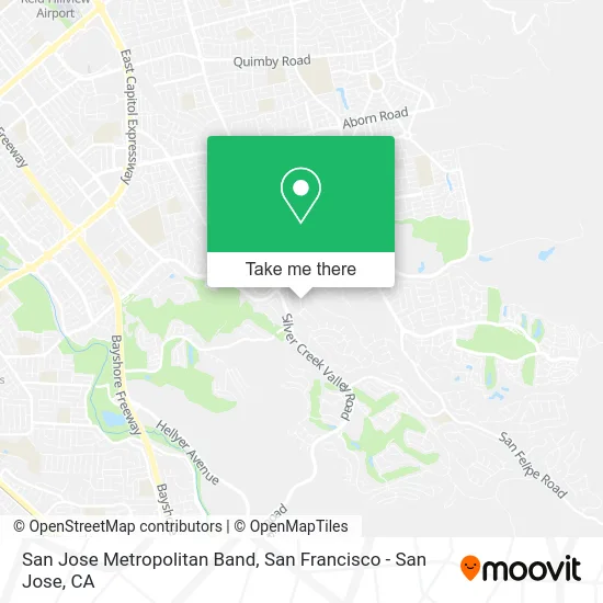 San Jose Metropolitan Band map