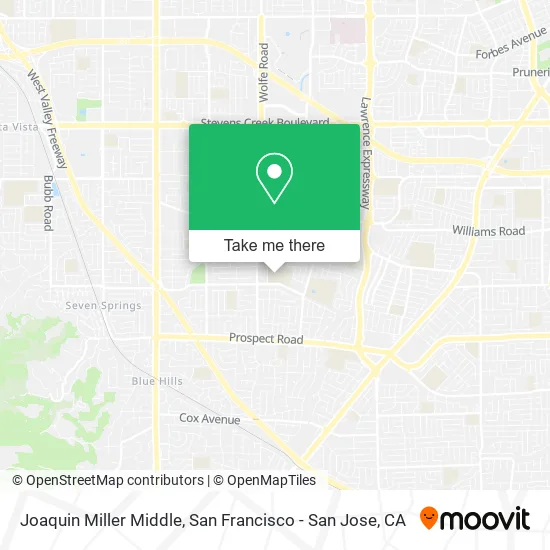 Mapa de Joaquin Miller Middle