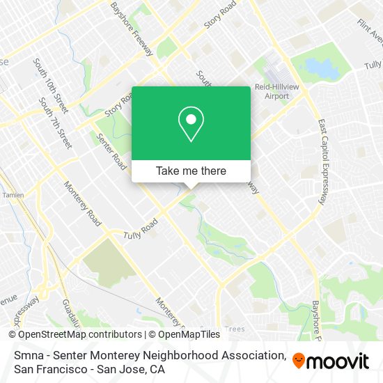 Smna - Senter Monterey Neighborhood Association map