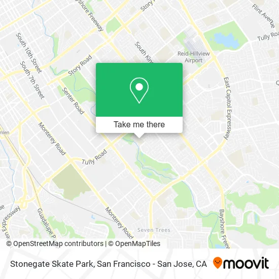 Stonegate Skate Park map