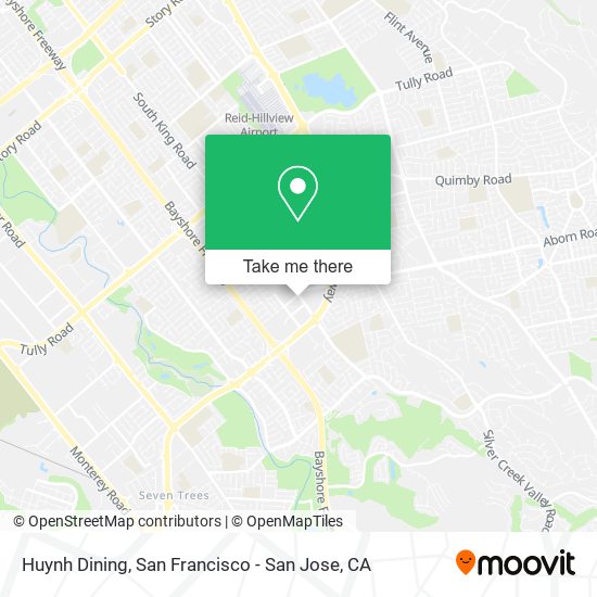 Huynh Dining map