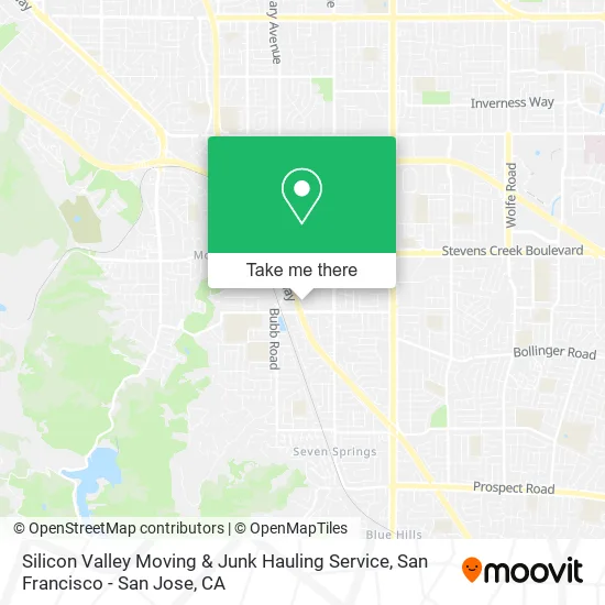 Silicon Valley Moving & Junk Hauling Service map