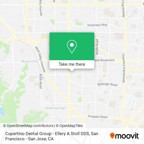 Mapa de Cupertino Dental Group - Ellery A Stoll DDS