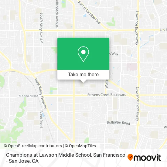Champions at Lawson Middle School map