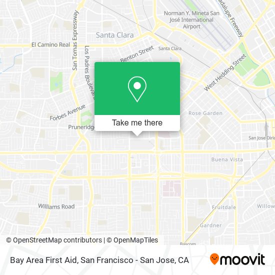 Mapa de Bay Area First Aid