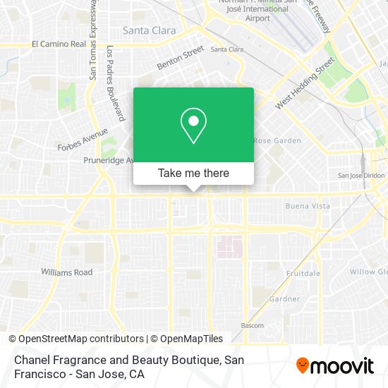 Chanel Fragrance and Beauty Boutique map