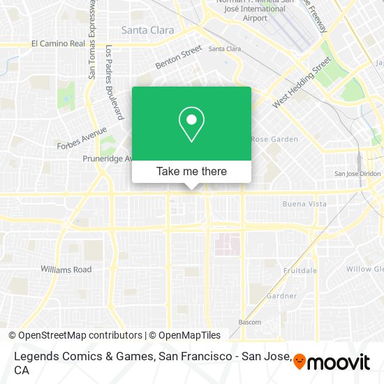 Legends Comics & Games map