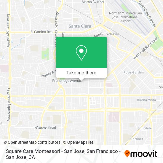 Mapa de Square Care Montessori - San Jose