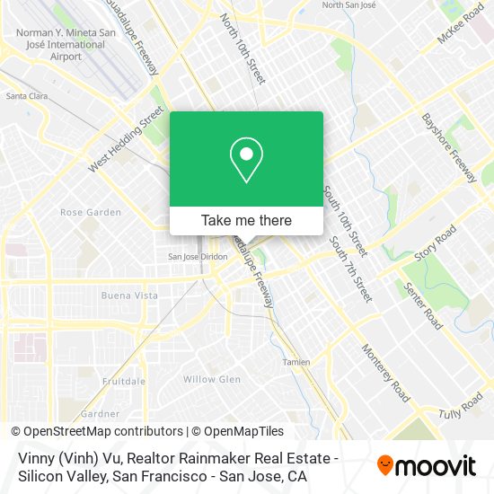 Vinny (Vinh) Vu, Realtor Rainmaker Real Estate - Silicon Valley map