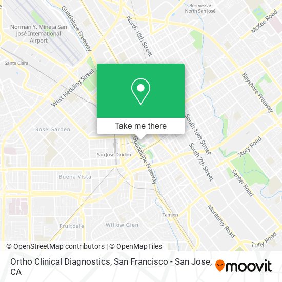 Ortho Clinical Diagnostics map