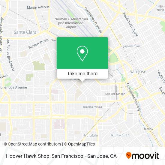 Hoover Hawk Shop map