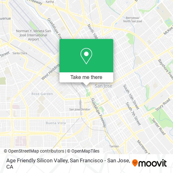 Age Friendly Silicon Valley map